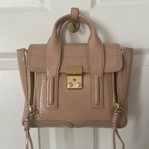 3.1 Phillip Lim Nude Patent Finish Mini Pashli